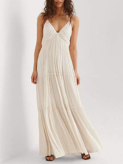 Giana - Pleated Maxi Dress