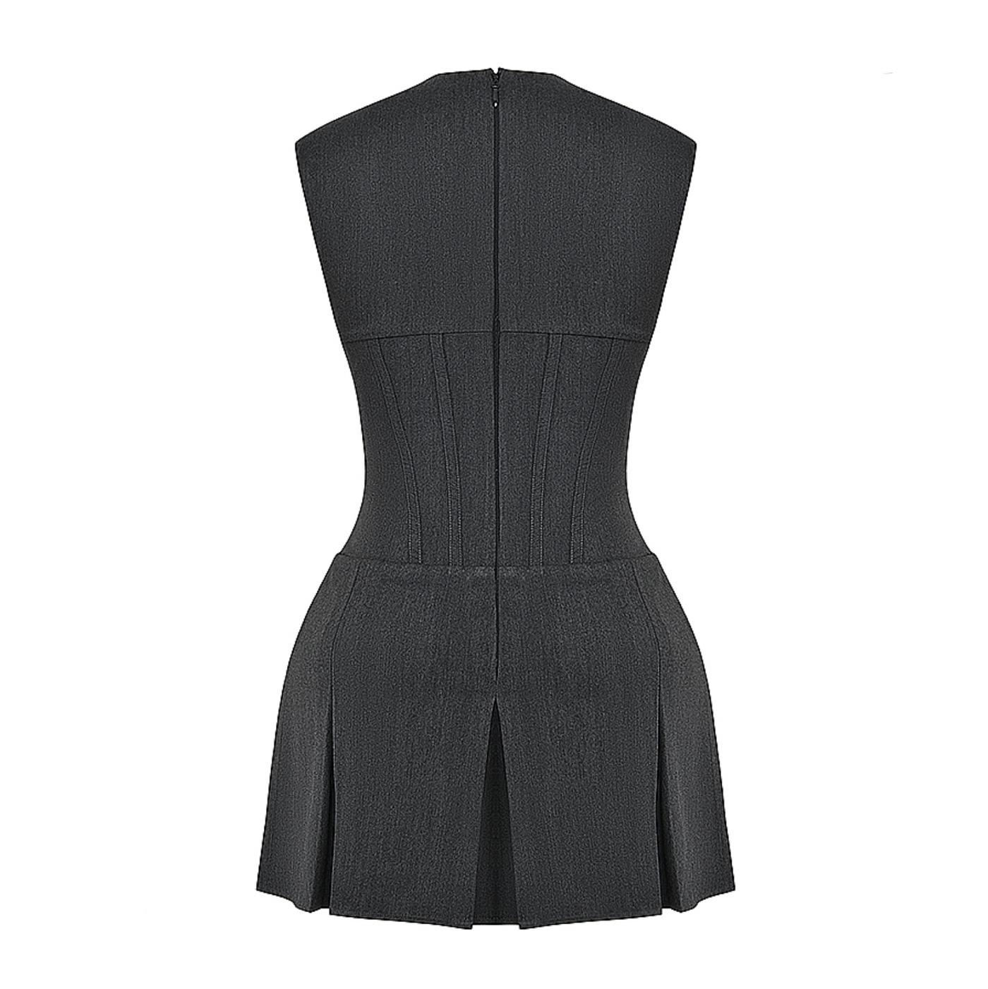 Melody - Solid Corset Pleated Mini Dress