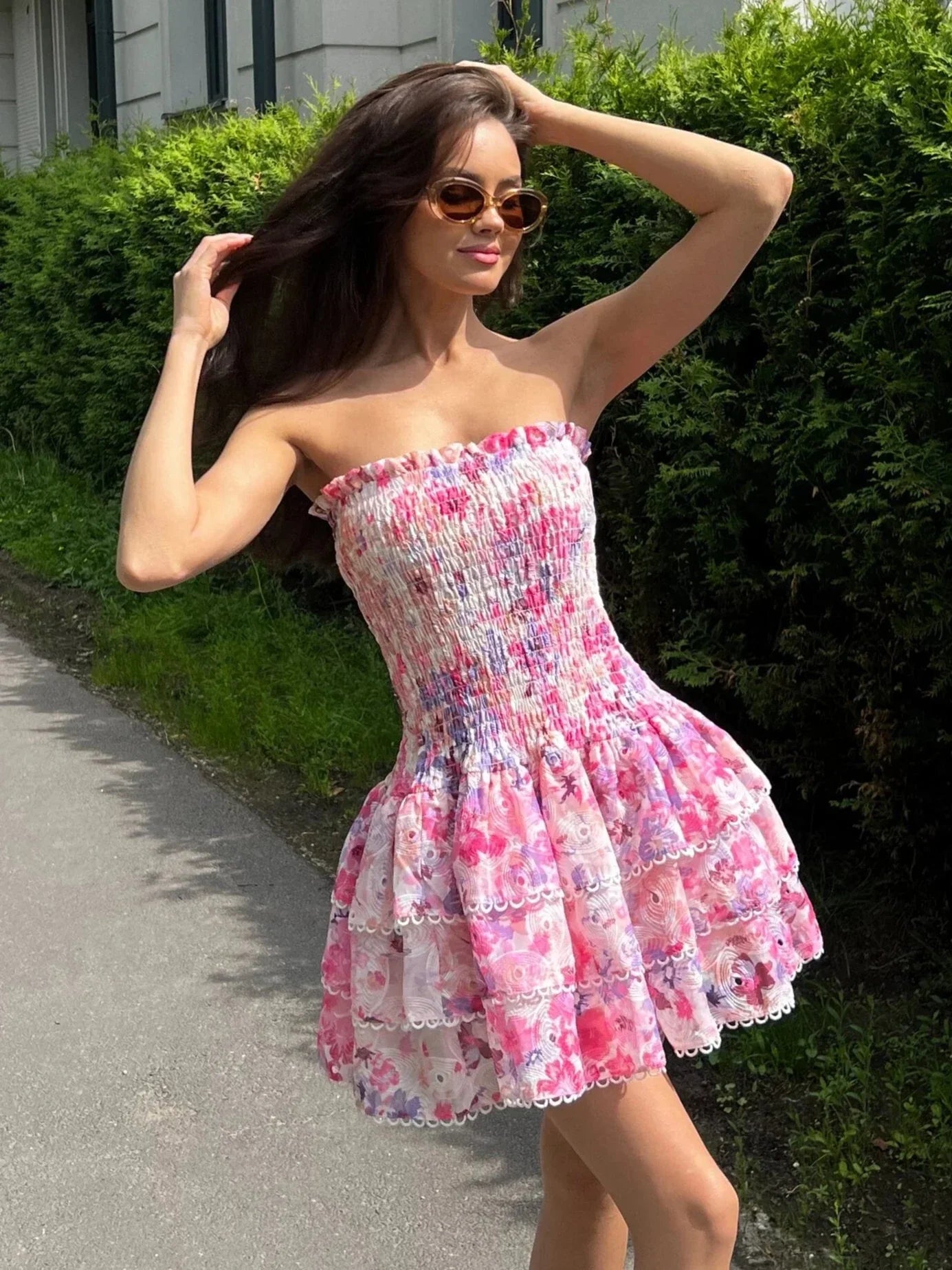 Rania - Elegant Frilled Dress