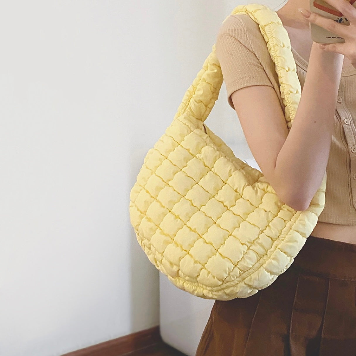 Abra | Pleated Shoulder Bag