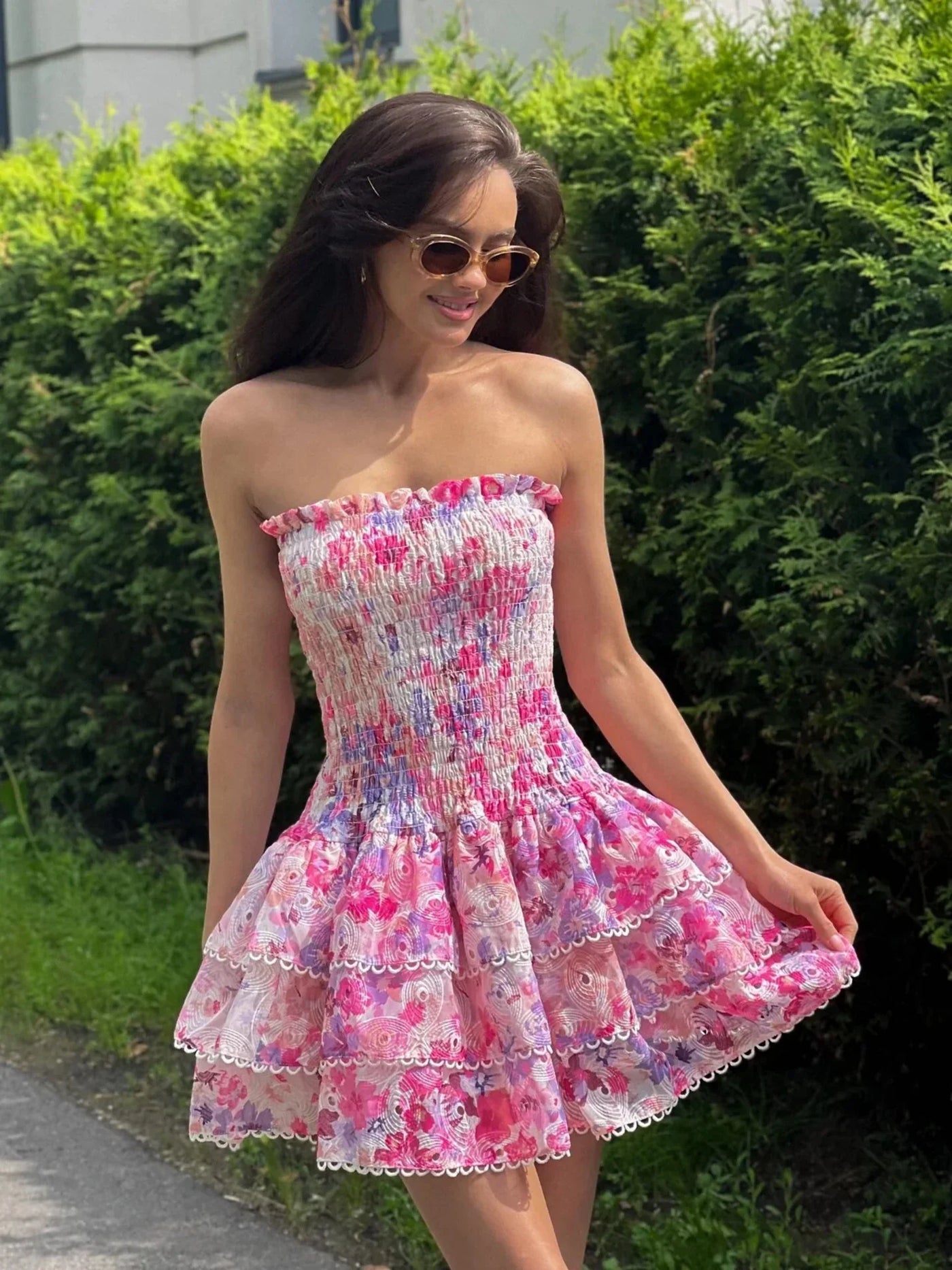 Rania - Elegant Frilled Dress