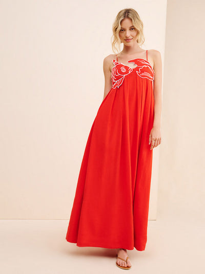 Iliana - Fish Top Maxi Dress