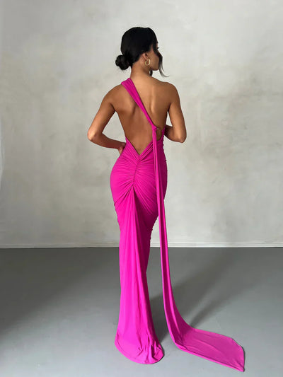 Felina - One Shoulder Cut-Out Maxi Dress