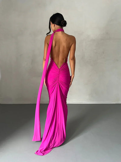 Felina - One Shoulder Cut-Out Maxi Dress