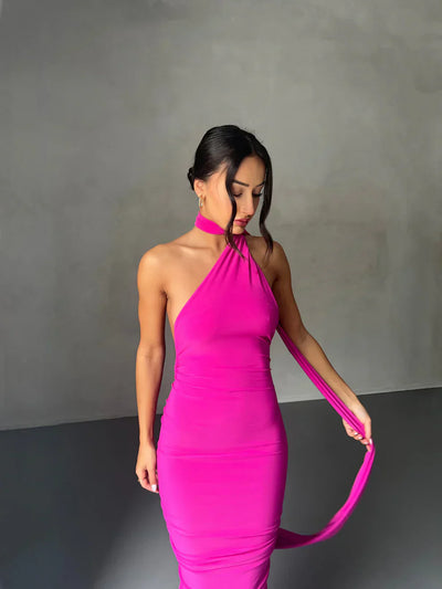 Felina - One Shoulder Cut-Out Maxi Dress