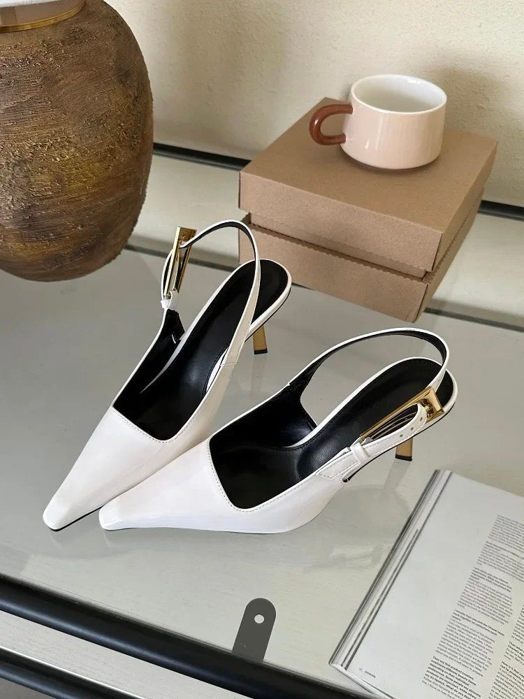 Hala - Padded Slingback Heels