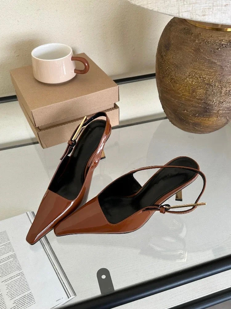 Hala - Padded Slingback Heels