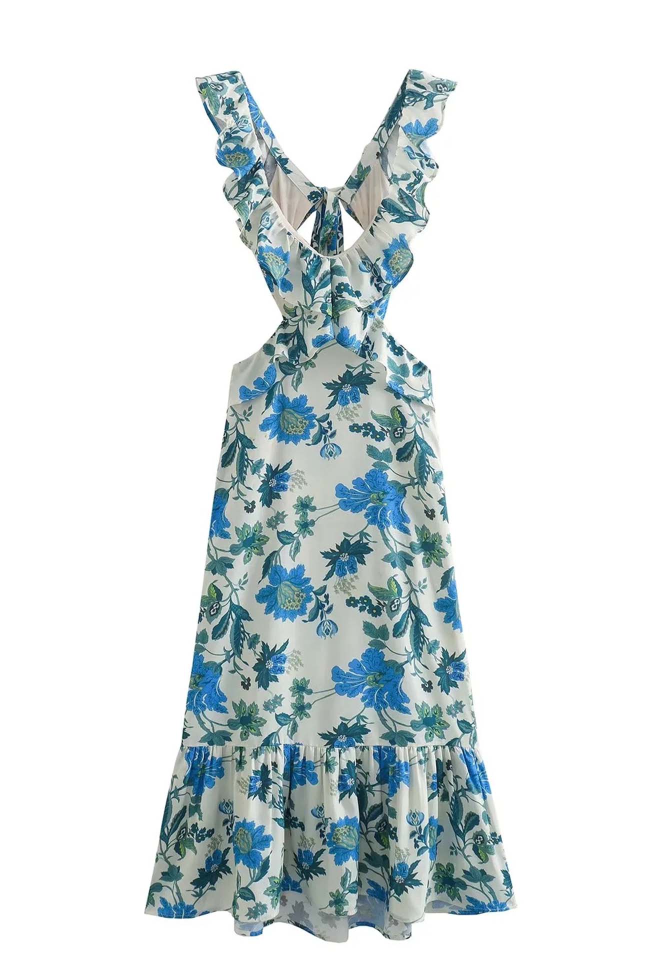 Ariella - Floral Ruffle Dress