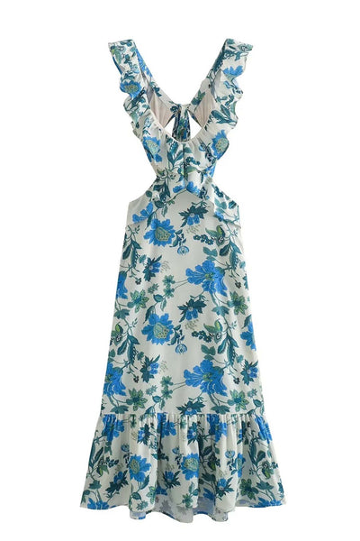 Ariella - Floral Ruffle Dress