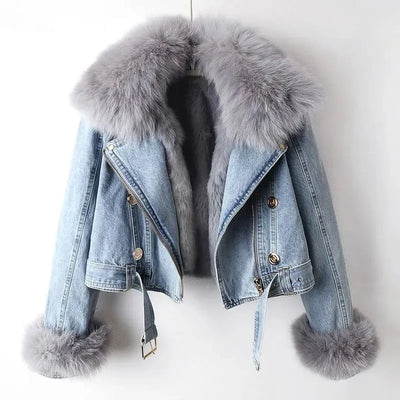 Galina - Fur Zipper Jacket