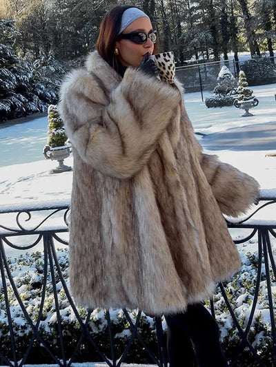 Amber - Luxe Faux Fur Coat