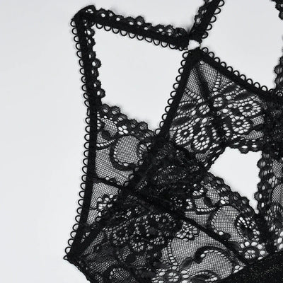 Hong Kong™ | Midnight Lace Bodysuit