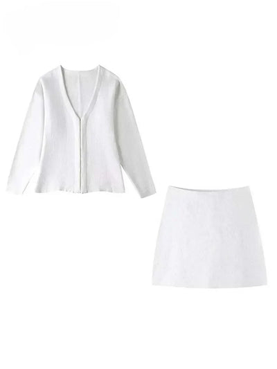 Jocasta - Tailored Blazer & Skirt Two-Piece Set