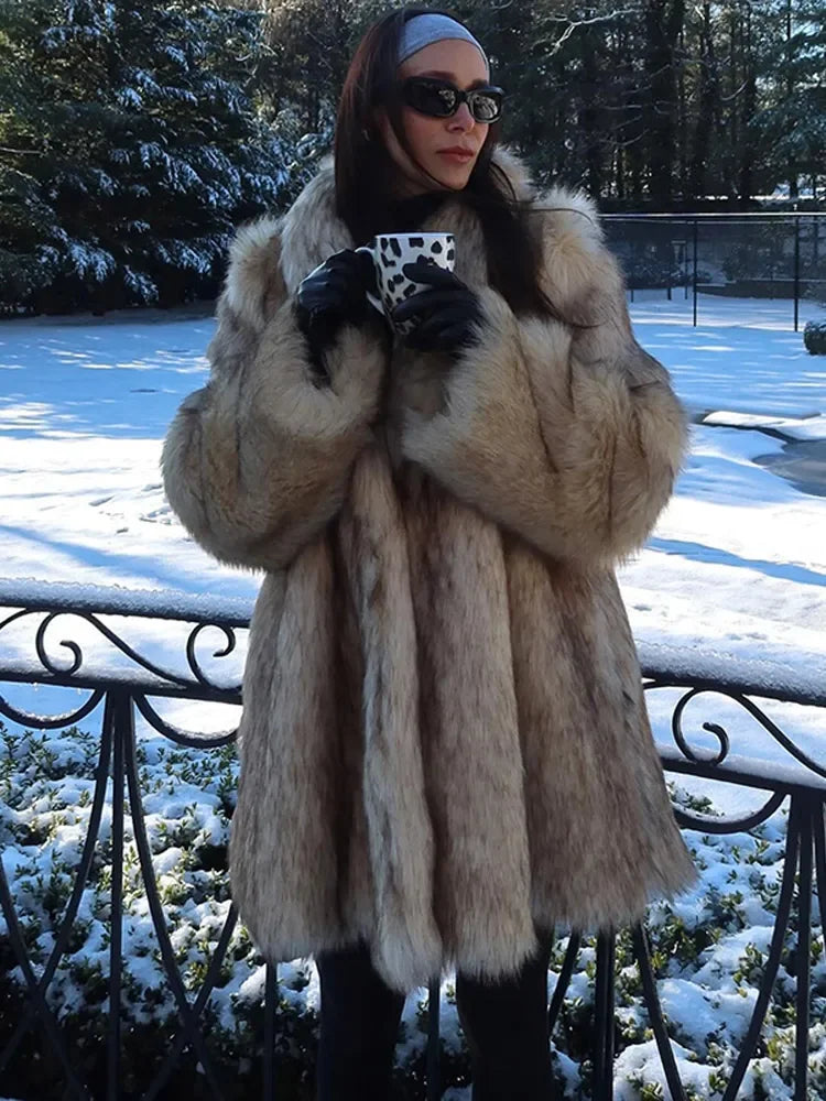 Amber - Luxe Faux Fur Coat