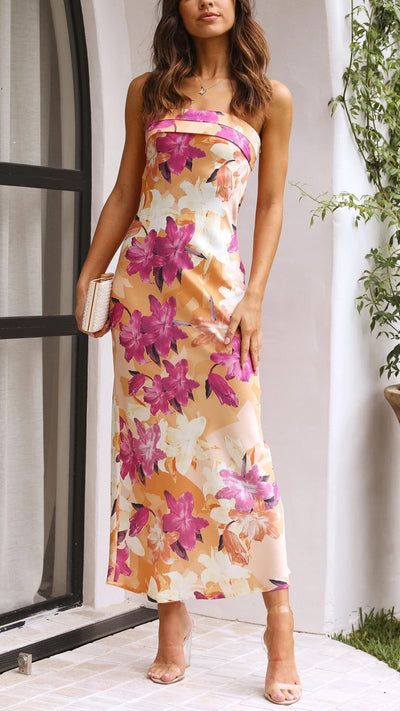 Bellamy - Sleeveless Floral Maxi Dress