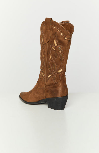 Cassandra - Embroidered Cowboy Boots