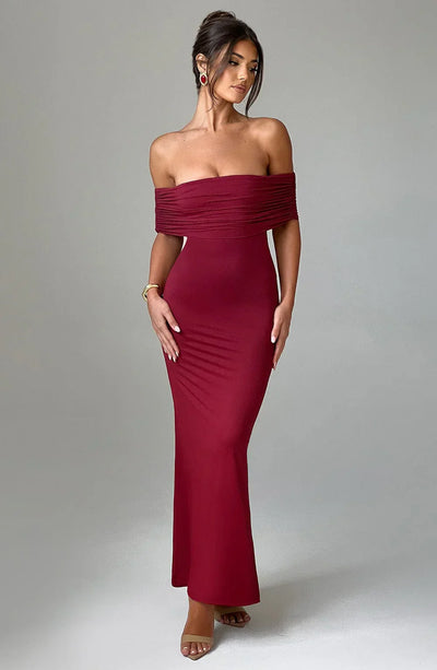 Olympia - Elegant Backless Maxi Dress