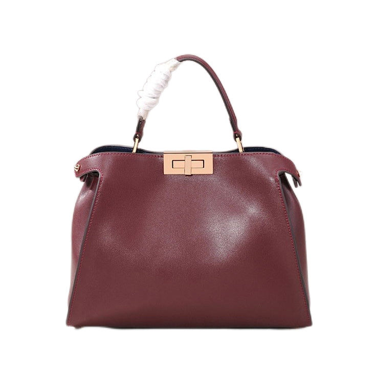 The Amy | Luxury Burgundy Leather Handbag – Sophisticated & Stylish