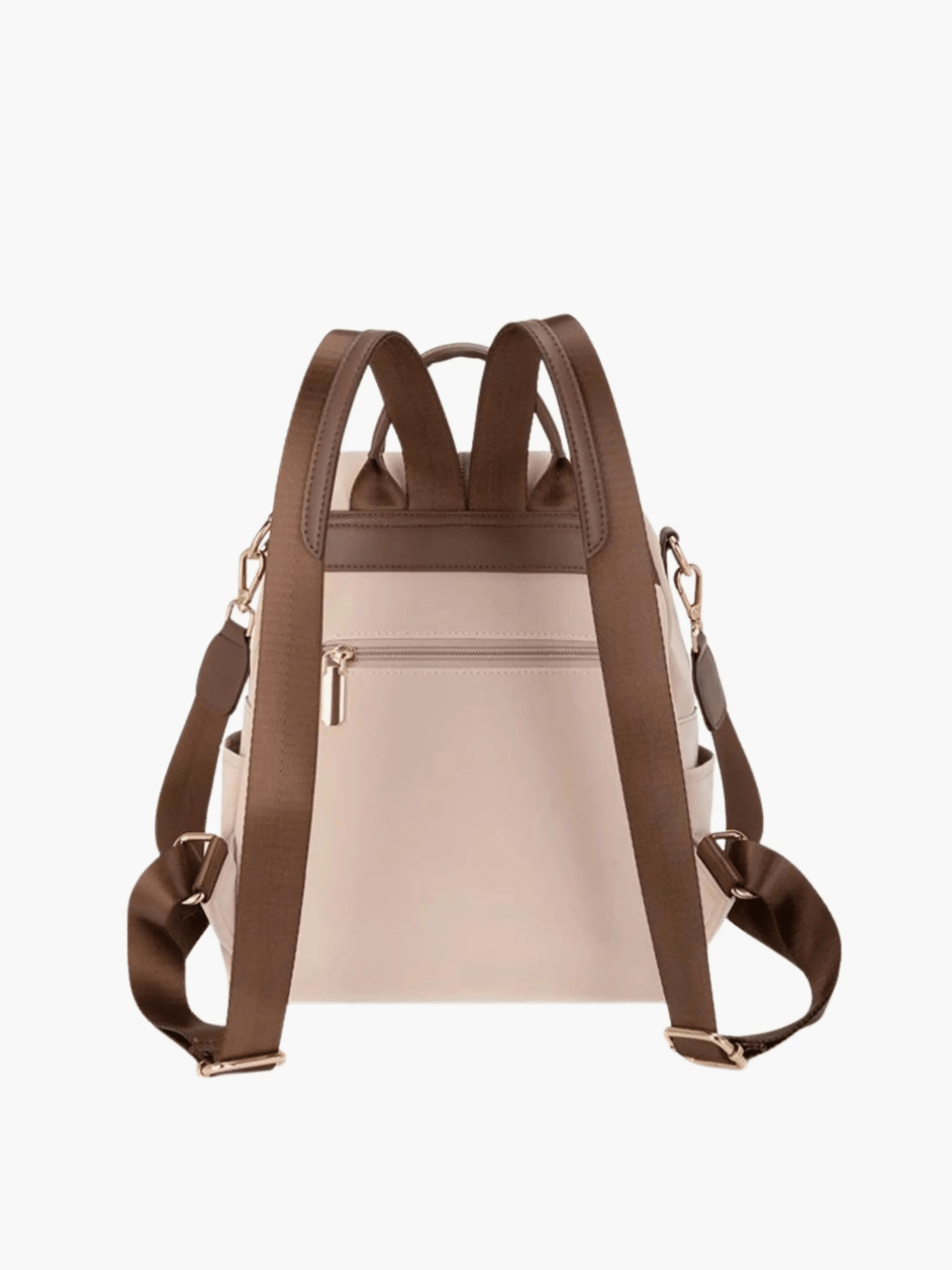 Clara | Chic Two-Tone Leather Backpack with Elegant Detailing