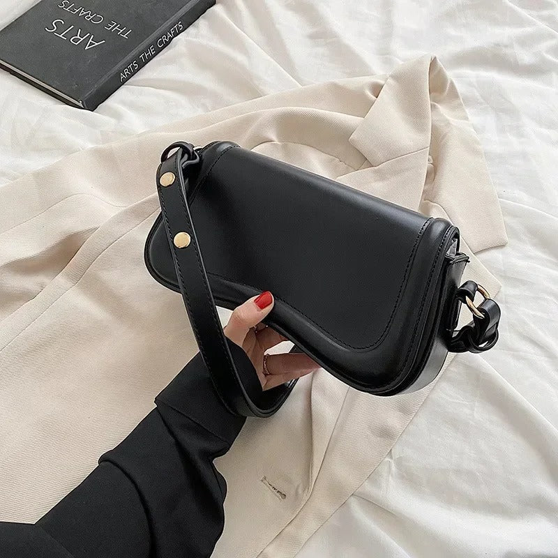 Amal | Wavy Flap Vegan Leather Handbag