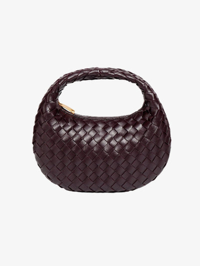 Gina | Mini Woven Leather Chain Bag