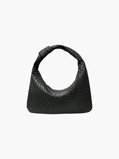 Grace | Woven Leather Hobo Bag