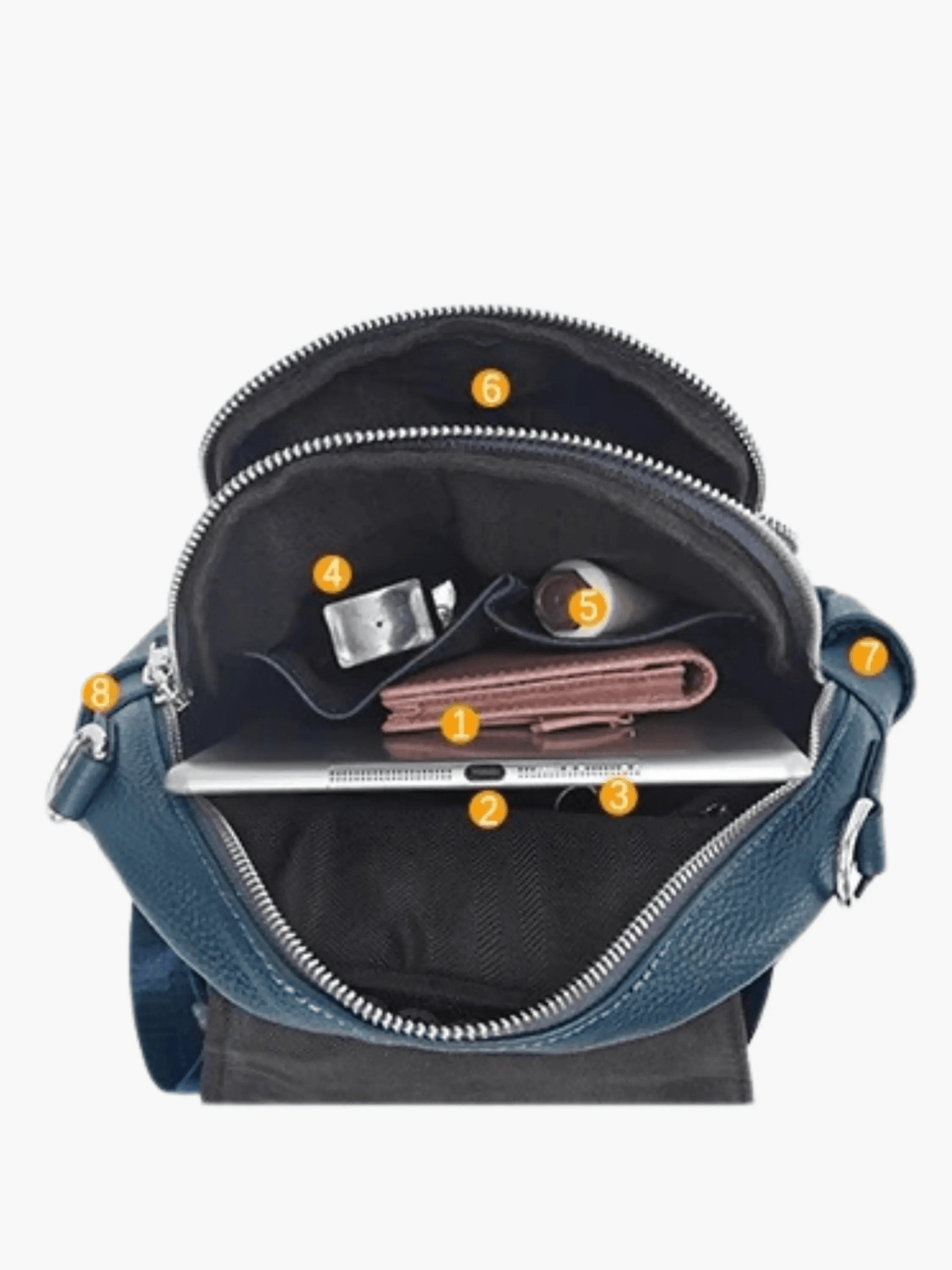 Nova | Compact Leather Backpack with Structured Design