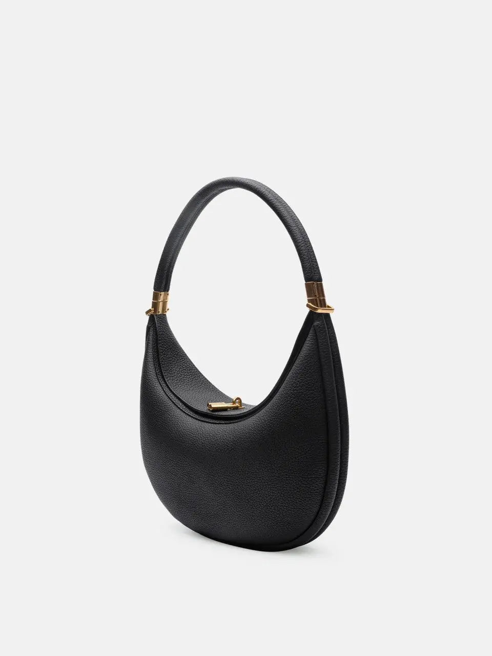 Olivia | Curved Leather Shoulder Bag