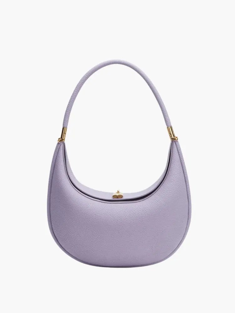 Olivia | Curved Leather Shoulder Bag