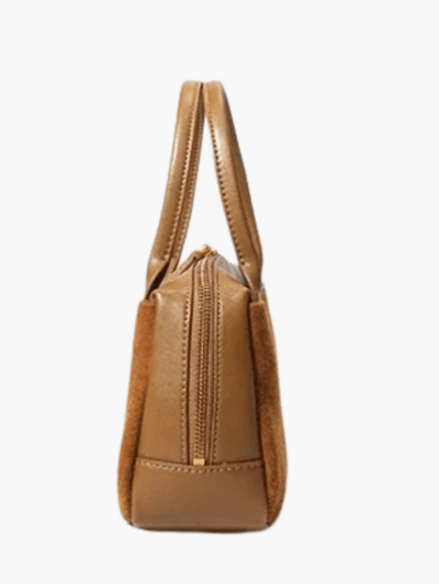 Olivia | Suede and Leather Handbag