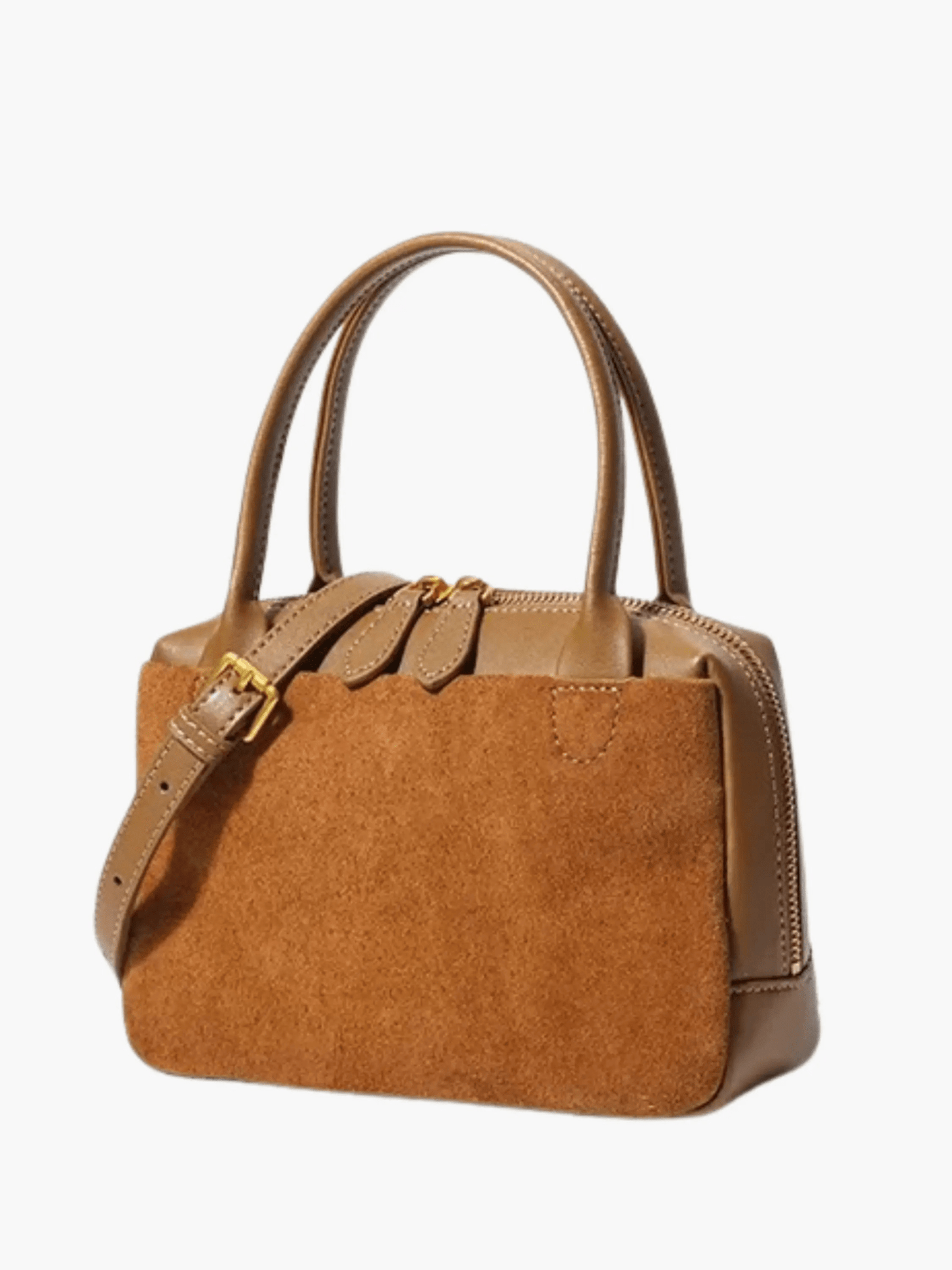 Olivia | Suede and Leather Handbag