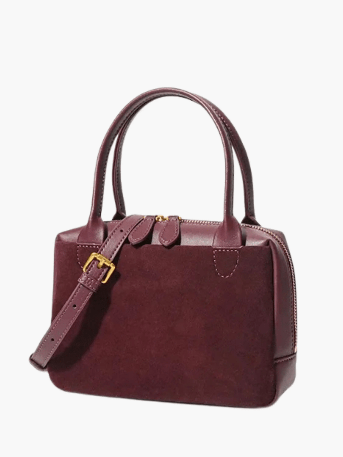 Olivia | Suede and Leather Handbag