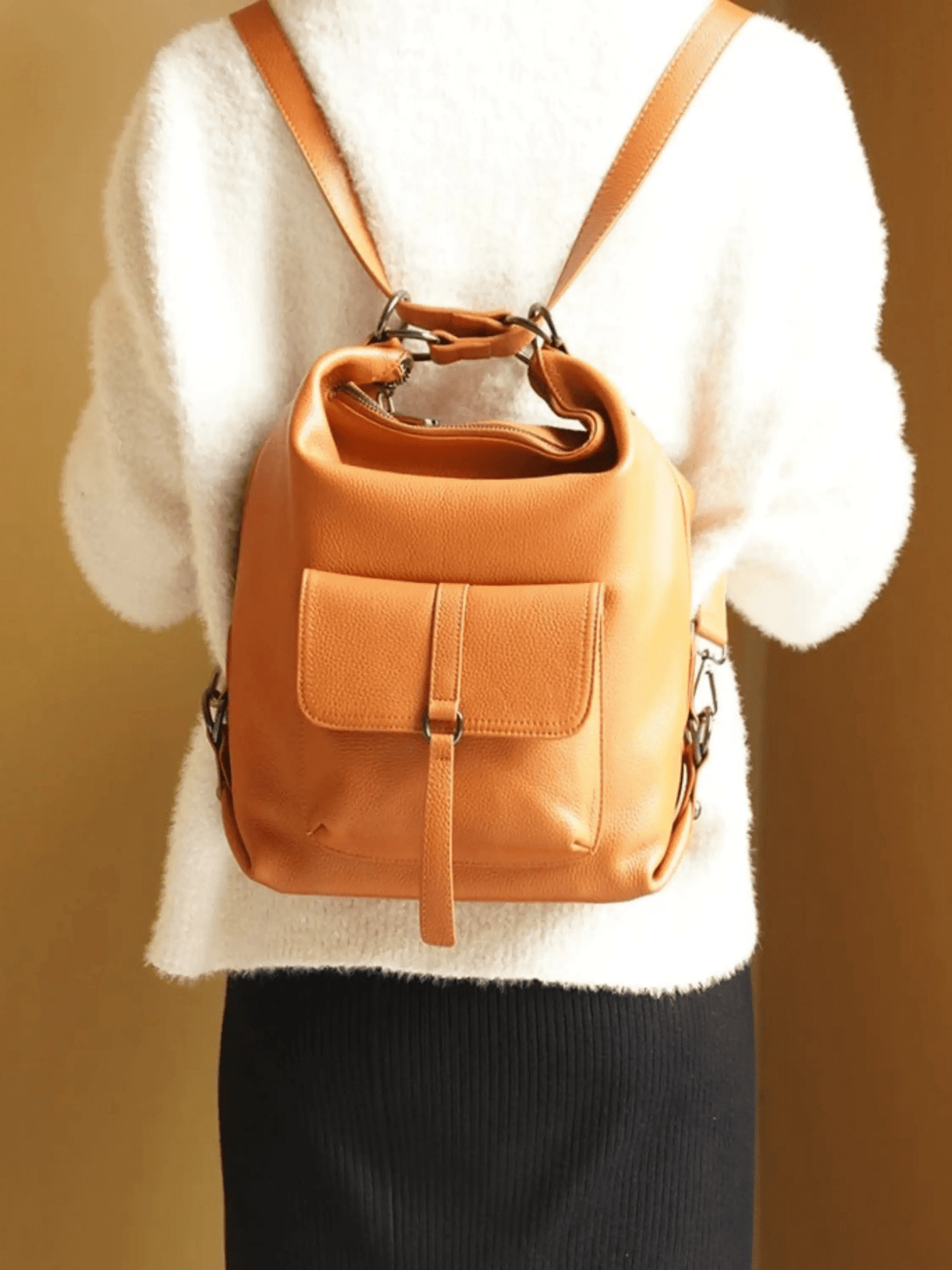 Sophie | Sleek Leather Backpack with Modern Design