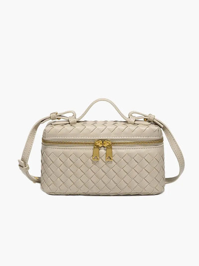 Tara | Compact Woven Leather Crossbody Bag