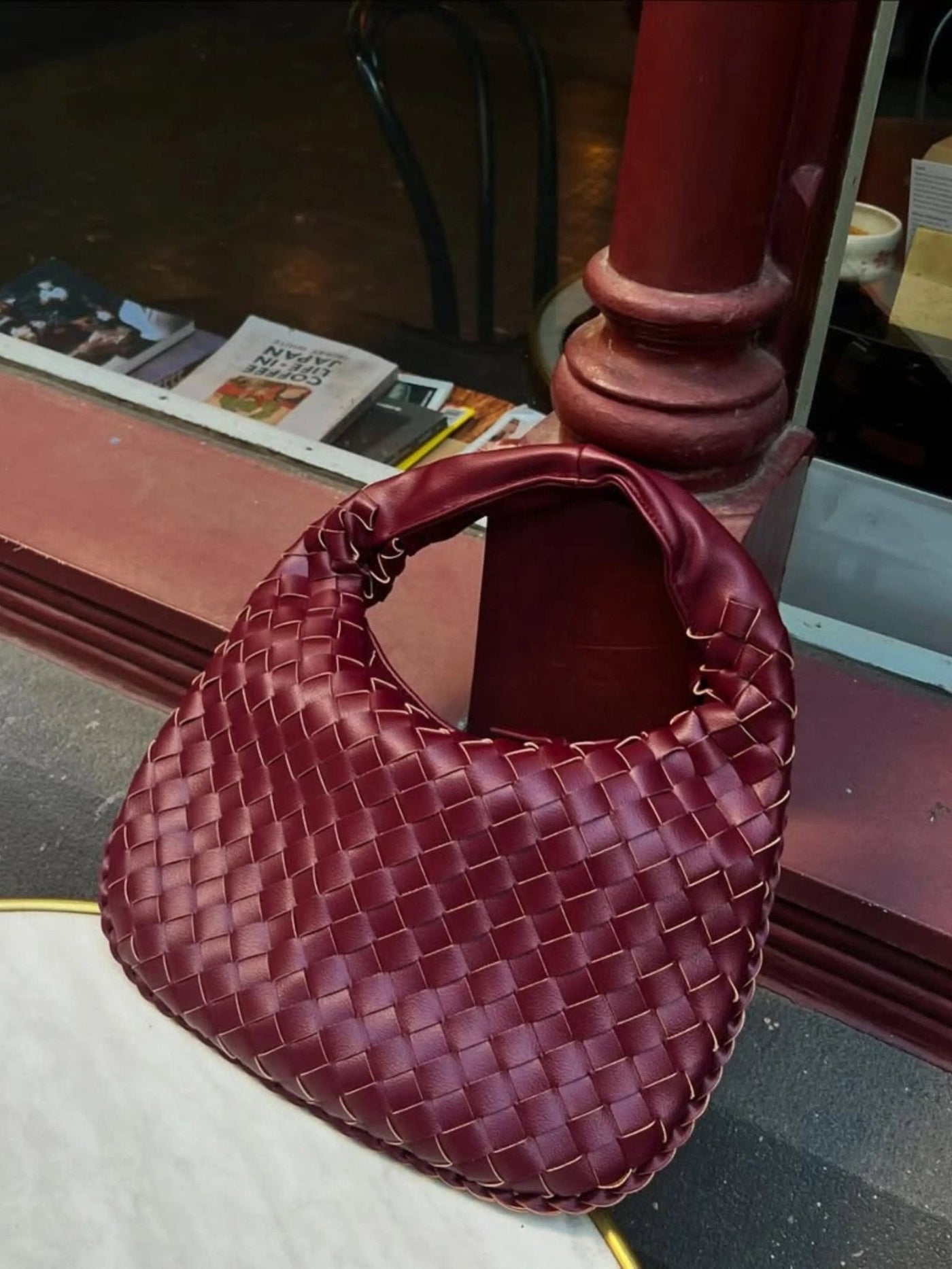 Violeta | Petite Woven Leather Handbag