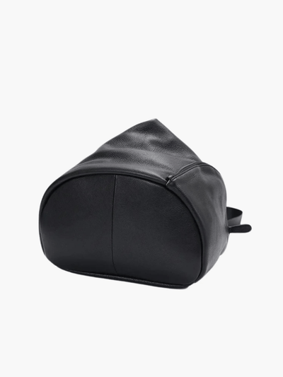 Zoe | Modern Leather Backpack with Unique Zipper Details